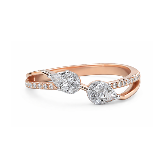 Pear Duo Ring