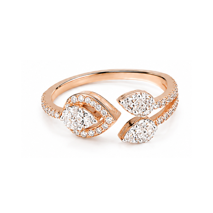 Lustre Leaf Ring
