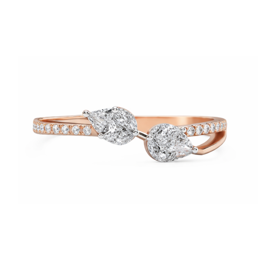 Pear Duo Ring
