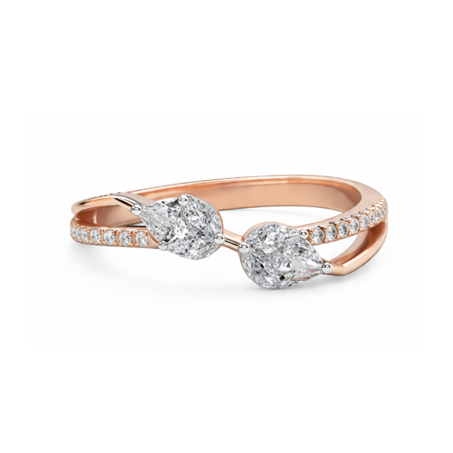 Pear Duo Ring