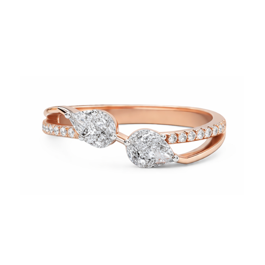 Pear Duo Ring