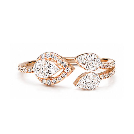 Lustre Leaf Ring