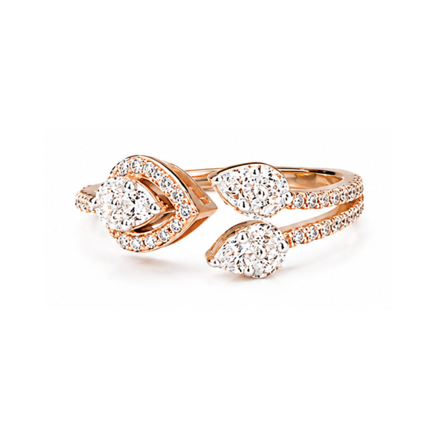 Lustre Leaf Ring