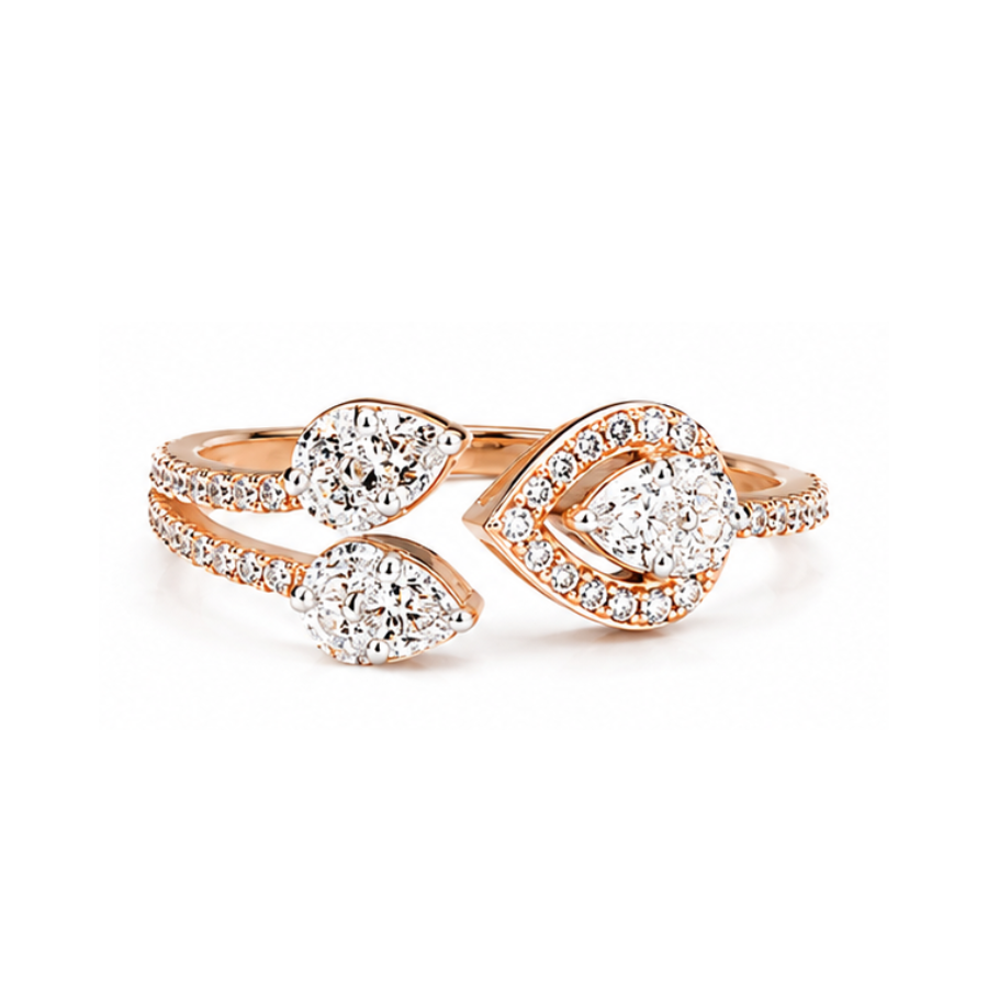 Lustre Leaf Ring